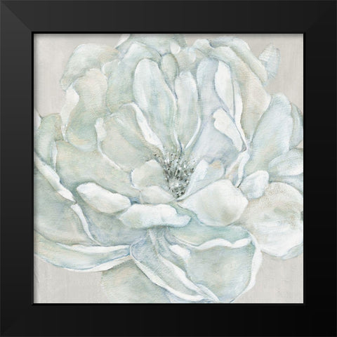 Morning Petals Black Modern Wood Framed Art Print by Robinson, Carol