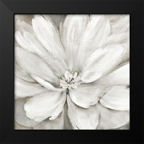 Simply Soft Black Modern Wood Framed Art Print by Robinson, Carol