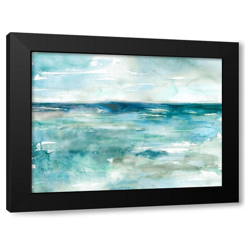 Wash Over Me Black Modern Wood Framed Art Print by Robinson, Carol
