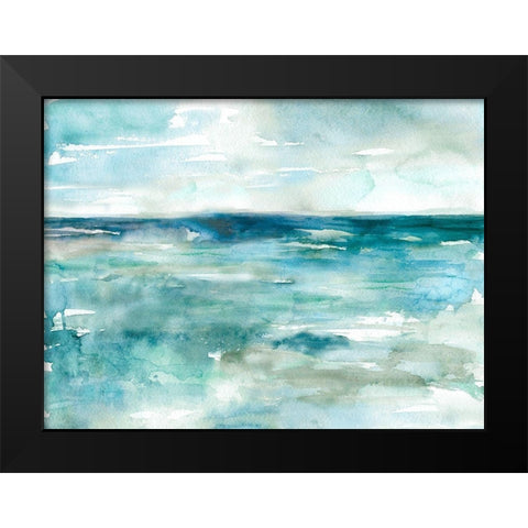 Wash Over Me Black Modern Wood Framed Art Print by Robinson, Carol