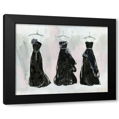 Black and Bling I Black Modern Wood Framed Art Print with Double Matting by Swatland, Sally