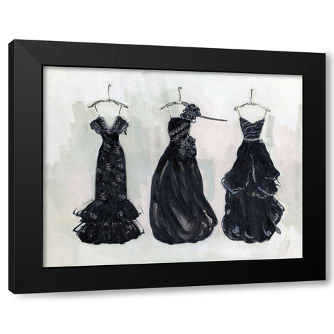 Black and Bling II Black Modern Wood Framed Art Print with Double Matting by Swatland, Sally