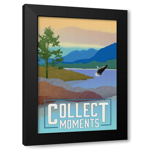 Collect Moments Black Modern Wood Framed Art Print with Double Matting by Robinson, Carol