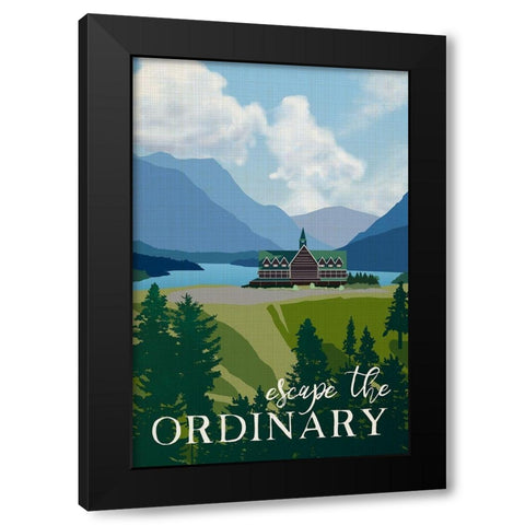 Escape the Black Modern Wood Framed Art Print by Robinson, Carol