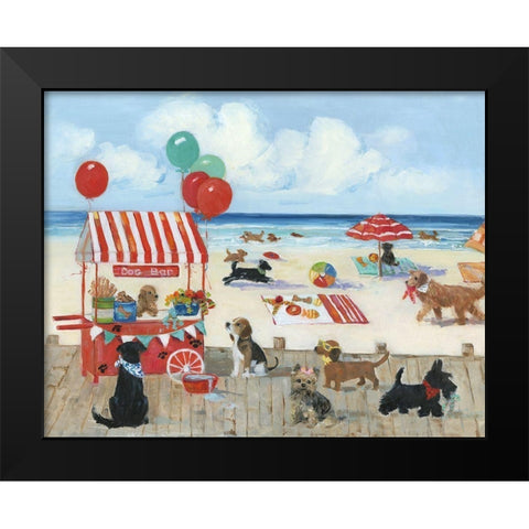 Beach Bark Park I Black Modern Wood Framed Art Print by Swatland, Sally