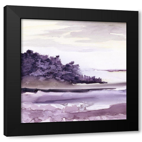 Plum Grove II Black Modern Wood Framed Art Print by Nan