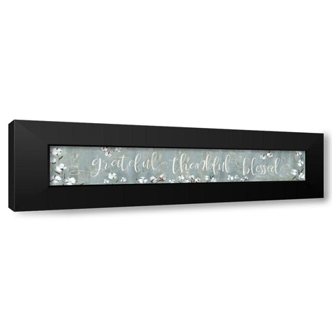 Grateful Black Modern Wood Framed Art Print with Double Matting by Robinson, Carol