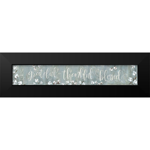 Grateful Black Modern Wood Framed Art Print by Robinson, Carol