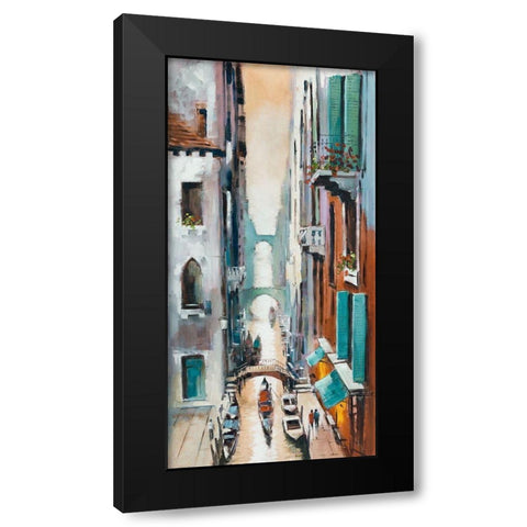Canal View I Black Modern Wood Framed Art Print by Orme, E. Anthony