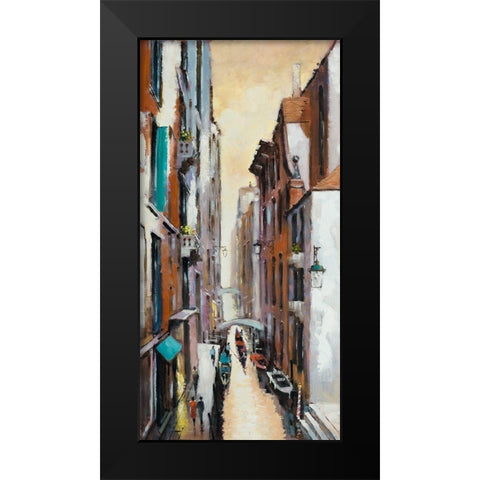 Canal View II Black Modern Wood Framed Art Print by Orme, E. Anthony