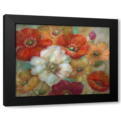 Poppycentric Black Modern Wood Framed Art Print with Double Matting by Nan