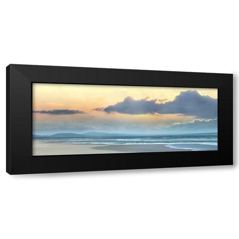 Blue Horizon Black Modern Wood Framed Art Print with Double Matting by Calascibetta, Mike