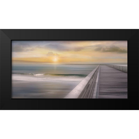 Sundown Black Modern Wood Framed Art Print by Calascibetta, Mike