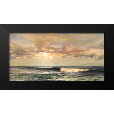 Serenity Black Modern Wood Framed Art Print by Calascibetta, Mike