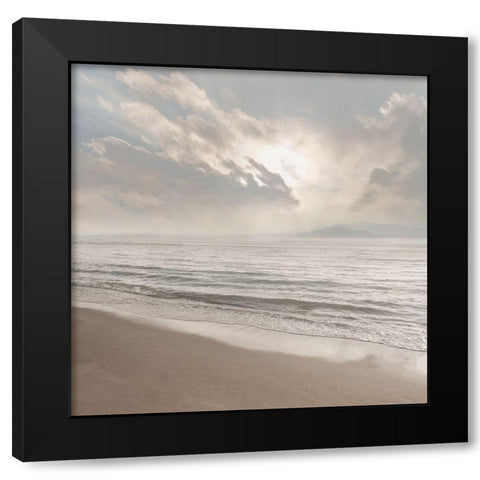 Misty Morning Black Modern Wood Framed Art Print by Calascibetta, Mike