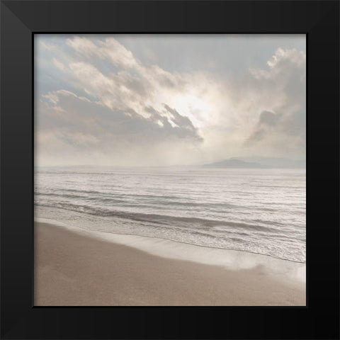 Misty Morning Black Modern Wood Framed Art Print by Calascibetta, Mike