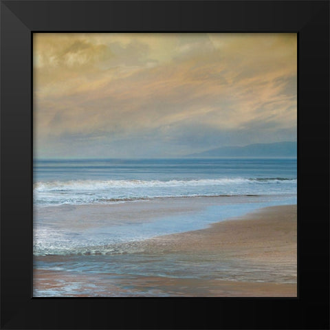 Golden Breezes Black Modern Wood Framed Art Print by Calascibetta, Mike