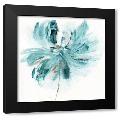 Blue Dance I Black Modern Wood Framed Art Print by Craven, Katrina