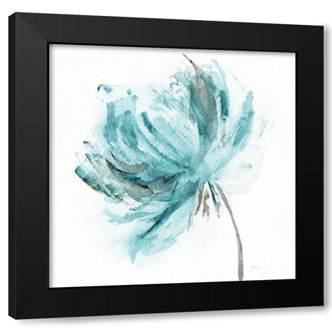 Blue Dance II Black Modern Wood Framed Art Print with Double Matting by Craven, Katrina