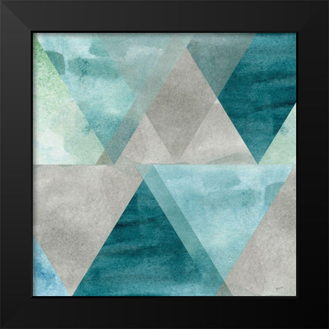 Tri Montage Black Modern Wood Framed Art Print by Craven, Katrina