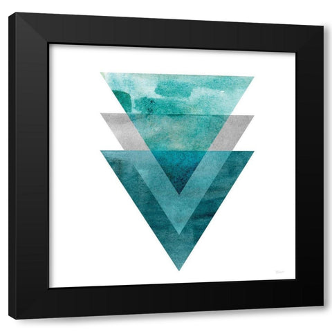 Tri Trio Black Modern Wood Framed Art Print by Craven, Katrina