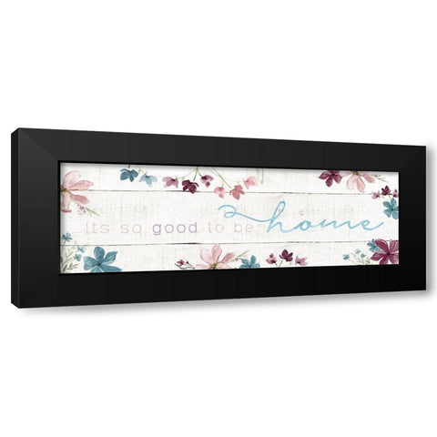 Good To Be Home Black Modern Wood Framed Art Print with Double Matting by Robinson, Carol