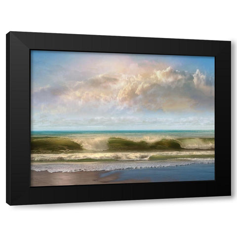 Beach Break Black Modern Wood Framed Art Print by Calascibetta, Mike