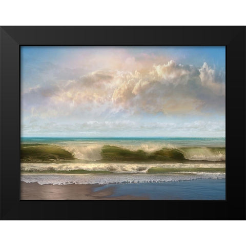 Beach Break Black Modern Wood Framed Art Print by Calascibetta, Mike