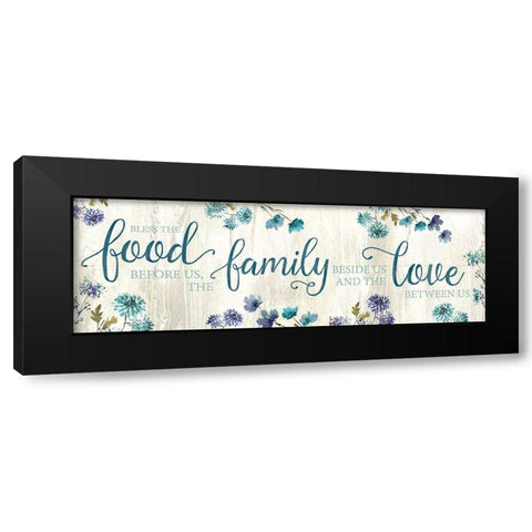 Food Family Love Black Modern Wood Framed Art Print by Knutsen, Conrad