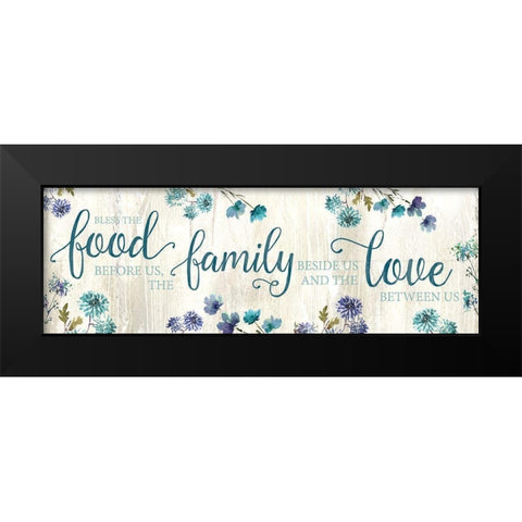 Food Family Love Black Modern Wood Framed Art Print by Knutsen, Conrad