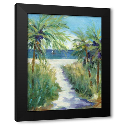 Pacific Jewel Black Modern Wood Framed Art Print with Double Matting by Robinson, Carol