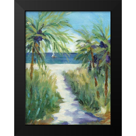 Pacific Jewel Black Modern Wood Framed Art Print by Robinson, Carol
