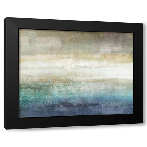 Mountain Lake Black Modern Wood Framed Art Print by Nan