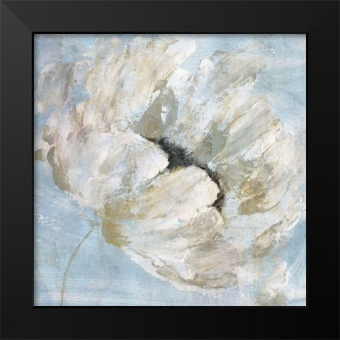 Blue Blanc I Black Modern Wood Framed Art Print by Craven, Katrina