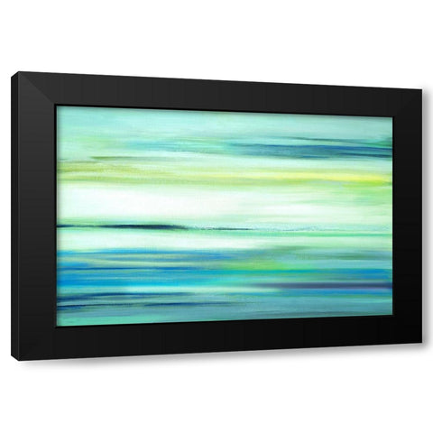 Above The Blue Black Modern Wood Framed Art Print by Shapiro, Judith