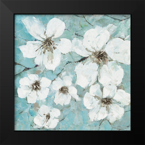 Wild Dogwood Black Modern Wood Framed Art Print by Manning, Ruane