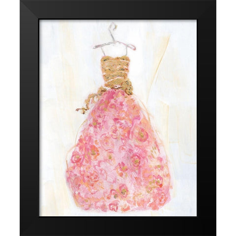 Ball Gown II Black Modern Wood Framed Art Print by Swatland, Sally