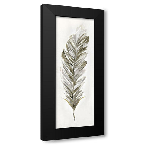 Plume Neutral I Black Modern Wood Framed Art Print by Nan