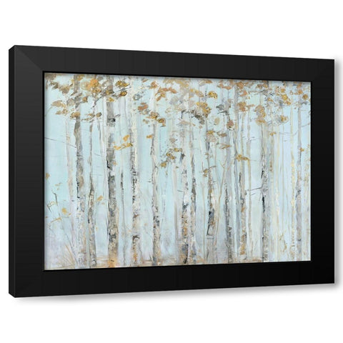 Soft Birch Forest Black Modern Wood Framed Art Print with Double Matting by Swatland, Sally