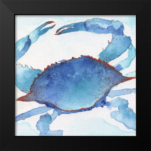 Galapagos Crab Black Modern Wood Framed Art Print by Tava Studios