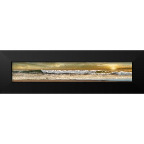 Home is Where the Beach Is Black Modern Wood Framed Art Print by Calascibetta, Mike