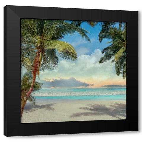 A Found Paradise I Black Modern Wood Framed Art Print with Double Matting by Calascibetta, Mike