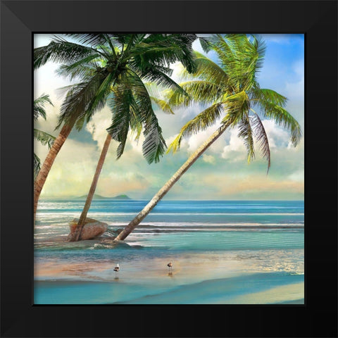 A Found Paradise III Black Modern Wood Framed Art Print by Calascibetta, Mike