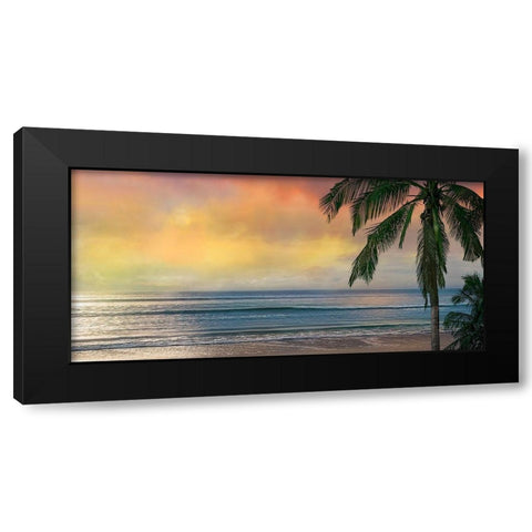 Sunset Cove Black Modern Wood Framed Art Print with Double Matting by Calascibetta, Mike