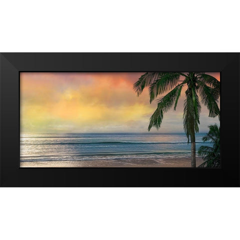 Sunset Cove Black Modern Wood Framed Art Print by Calascibetta, Mike