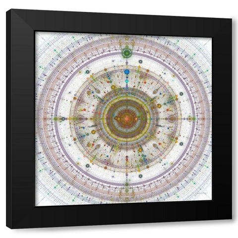 Origin II Black Modern Wood Framed Art Print with Double Matting by Burghardt, James