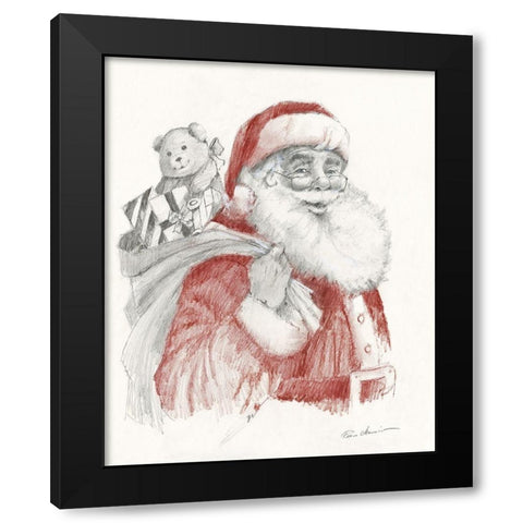 Ready for Christmas Black Modern Wood Framed Art Print by Manning, Ruane