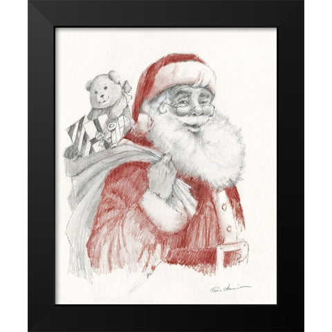 Ready for Christmas Black Modern Wood Framed Art Print by Manning, Ruane