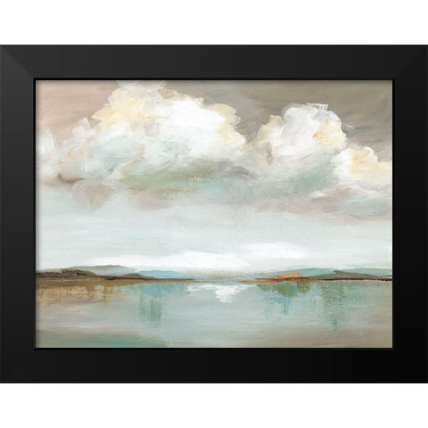 Big Sky Black Modern Wood Framed Art Print by Nan