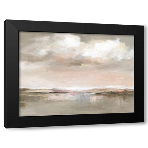 Evening Drama Black Modern Wood Framed Art Print with Double Matting by Nan